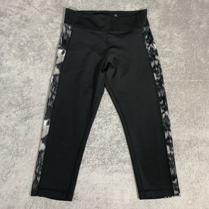 Adidas womens climate cropped Athletic Gym leggings size medium